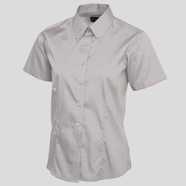 Ladies Pinpoint Oxford Half Sleeve Shirt Thumbnail