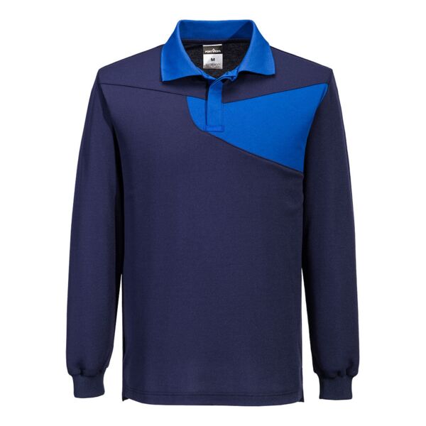 PW2 Cotton Comfort Polo Shirt L/S Thumbnail