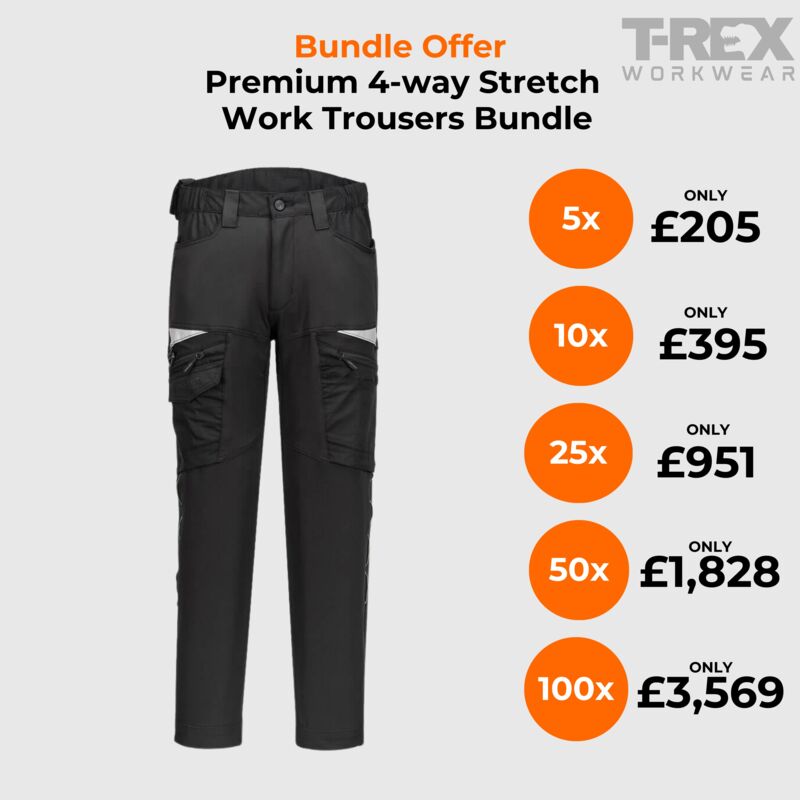 Premium 4-Way Stretch Work Trousers Bundle Thumbnail