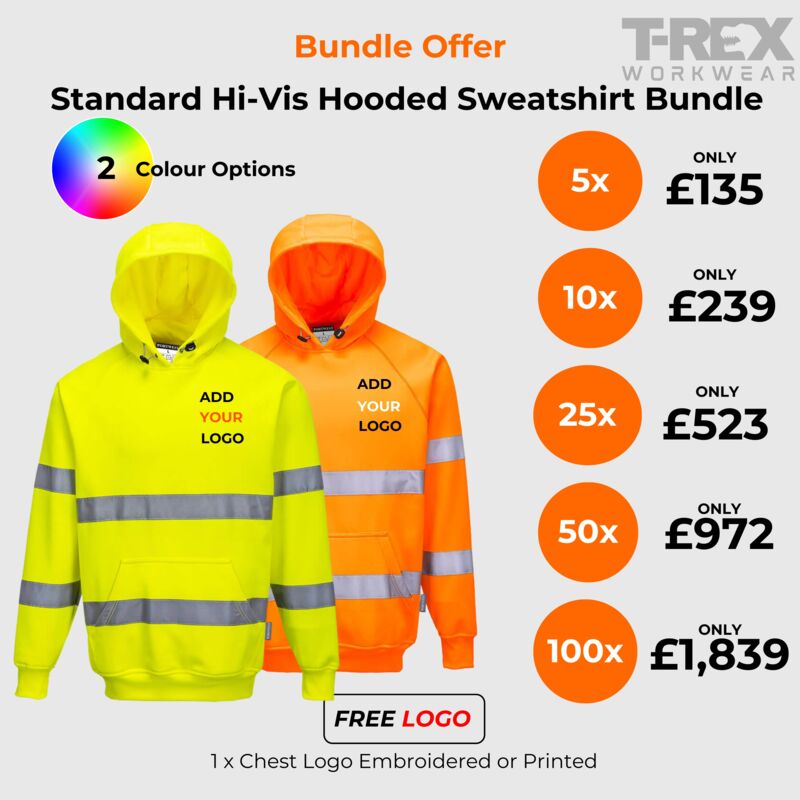 Standard Hi-Vis Hooded Sweatshirt Bundle Thumbnail